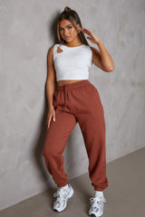 Rust Cuffed Joggers - Paula