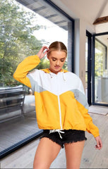 Mustard Windbreaker Jacket - Willa