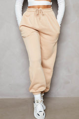 Stone Cuffed Joggers - Lizzie
