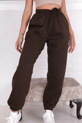 Chocolate Cuffed Joggers - Lizzie