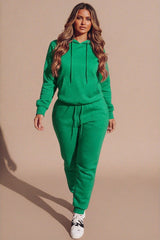 Green Hoodie & Joggers Tracksuit Set - Bellamy