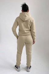 Nude Hoodie & Joggers Tracksuit Set - Bellamy