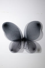Black Net Halloween Glitter Fairy Wings - Trudy