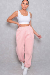 Pink Cuffed Joggers - Paula