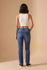 Light Blue Wash Skinny Fit Jeans- Marcia