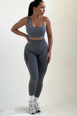 Grey Fitted Activewear Leggings - Inga