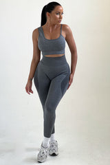 Grey Fitted Activewear Leggings - Inga