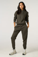 Charcoal Hoodie & Cuffed Joggers Loungewear Set - Bellamy