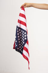 Red Amercia Flag Print Scarf – Roza