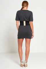 Cream Floral Lace Up Waist Belt - Aria