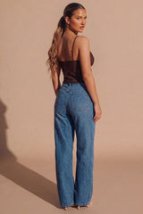 Brown Lace Handkerchief Hem Cami Top - Fynao