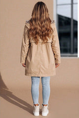 Beige Parka with Leopard Print Lining Reversible Hooded Jacket – Skye