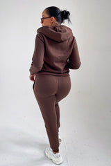 Chocolate Hoodie & Skinny Joggers Tracksuit Set - Bellamy