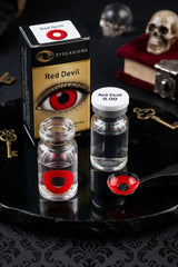 Red Devil Wicked Eyes Special Contact Lenses - Fx