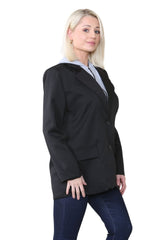 Black Hooded Insert Blazer- Senely
