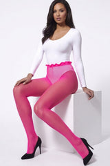 Pink Fishnet Tights - Sovo