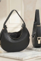 Black Crescent Shoulder Bag- Byona