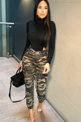 Camouflage Cargo Slim Fit Trouser - Sunny
