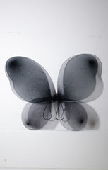 Black Net Halloween Glitter Fairy Wings - Trudy