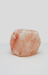 Natural Pink Himalayan Crystal Rock Salt Candle Holder