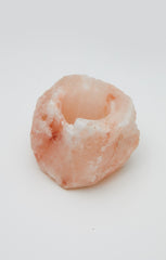 Natural Pink Himalayan Crystal Rock Salt Candle Holder