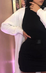 Cream Knitted Long Cardigan - June