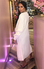 Cream Knitted Long Cardigan - June