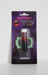 Fake Blood & Glow In The Dark Fangs Set - Roz