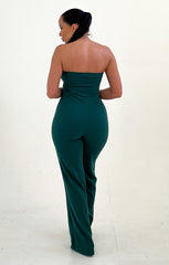 Emerald Bandeau Straight Leg Jumpsuit - Bea
