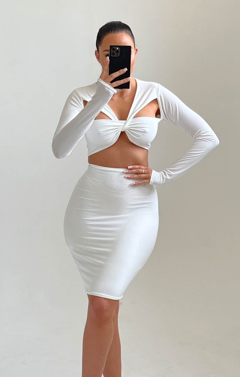 Maxi Skirt Outfit Bodycon Skirt White Pencil Skirt White Bodycon