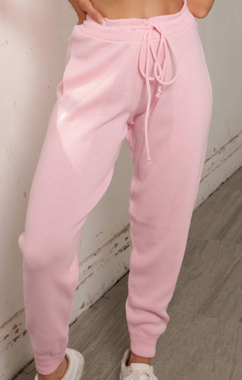 Pink high waist cheap skinny joggers